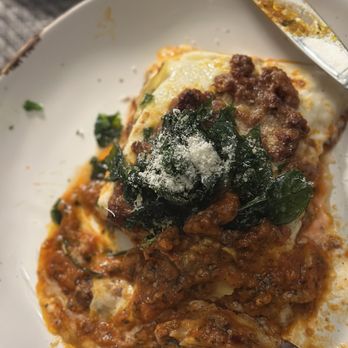 Osteria La Briccola - Lasagne with a side of arrabiatta sauce(spicy red sauce) it was magnificent!!! - Italian Near Me - Ashland, Oregon Osteria La Briccola - Lasagne with a side of arrabiatta sauce(spicy red sauce) it was magnificent!!! - Italian Near Me - Ashland, Oregon