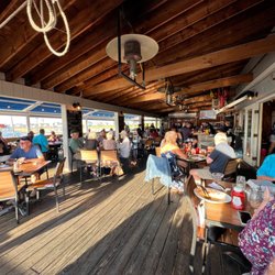 Tuna Striker Pub - View of part of the bar, nice day so it's "outside".