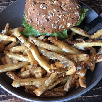 Broderick - Veggie Burger with garlic fries - Burgers Near Me - Walnut Creek, California