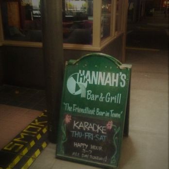 Hannah's Bar & Grille - a sign for hannah's bar and grill - Bars Near Me - Olympia, Washington Hannah's Bar & Grille - a sign for hannah's bar and grill - Bars Near Me - Olympia, Washington