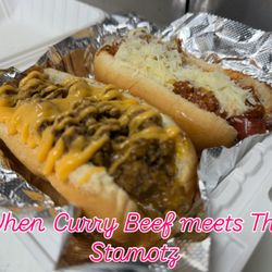 Loyalty De Corazon - Left-Curry Chop Cheese 
Right- The Stamotz