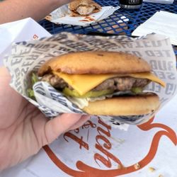 Ranch & Roost - Single cheeseburger on a gluten free bun!