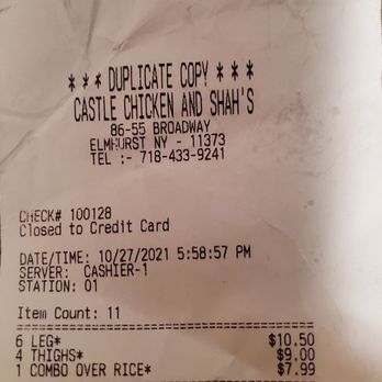 Castle Chicken - Fast Food Near Me - Queens, New York