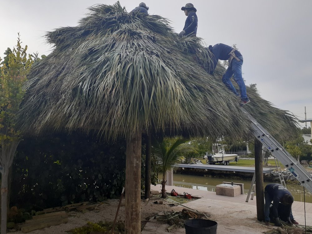 Slide of JM Tiki huts