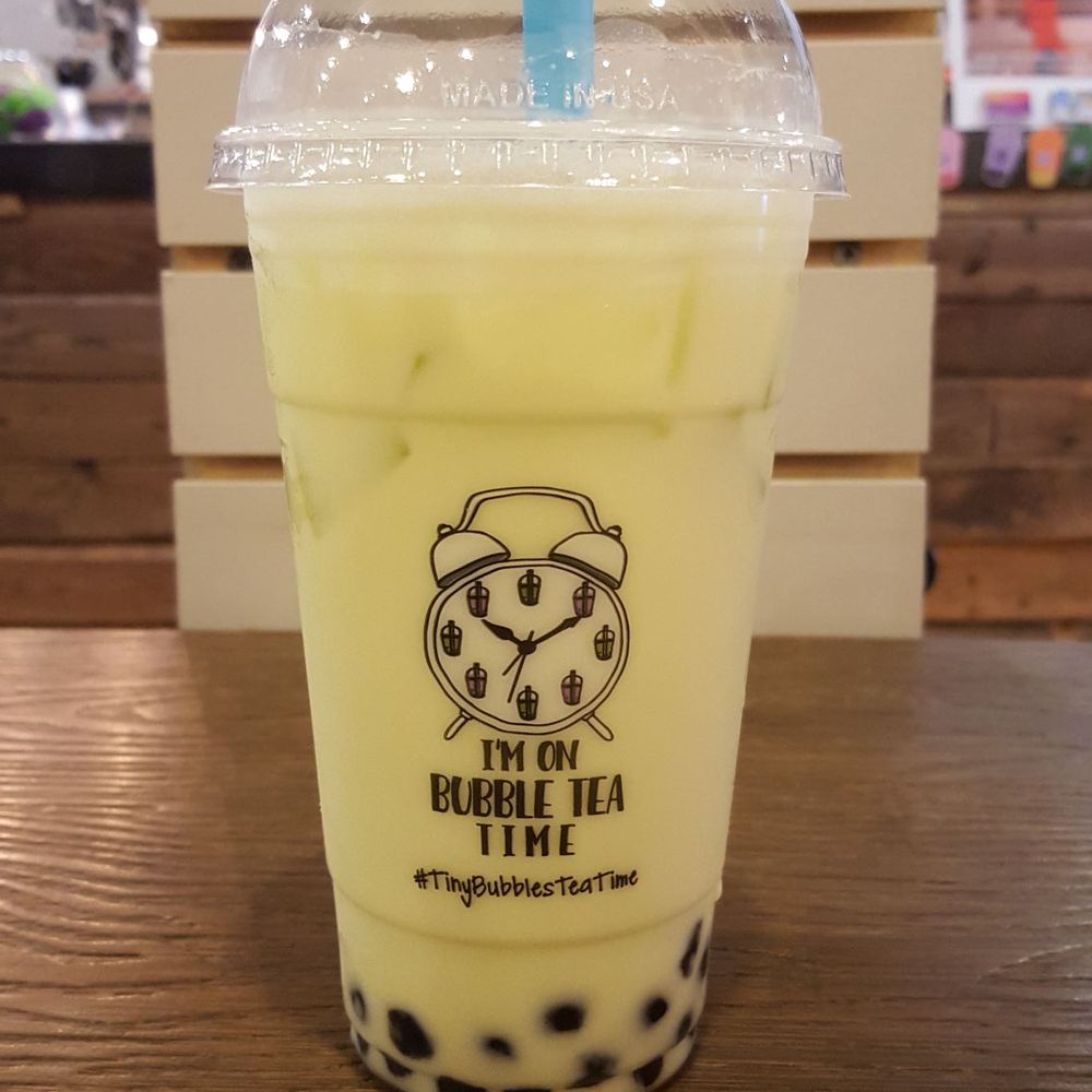 Tiny Bubbles Tea Bar - Regular iced pistachio bubble milk tea with boba. $5 - Bubble Tea Near Me - Marietta, Georgia Tiny Bubbles Tea Bar - Regular iced pistachio bubble milk tea with boba. $5 - Bubble Tea Near Me - Marietta, Georgia