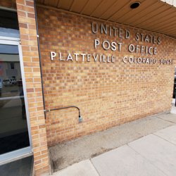 US Post Office - Sign on outside wall for Platteville Post Office