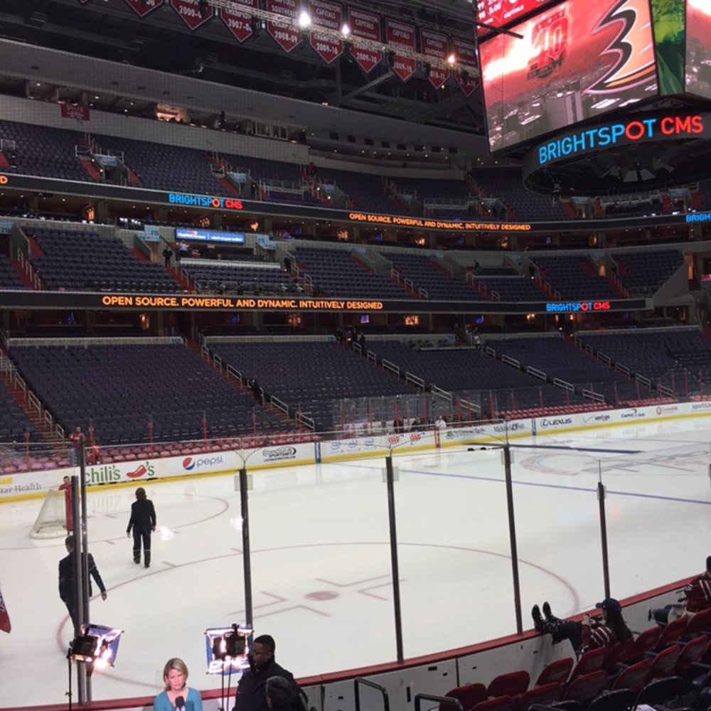 Capital One Arena - View from sec 119 row K - Stadiums & Arenas Near Me - Washington, DC, District of Columbia
