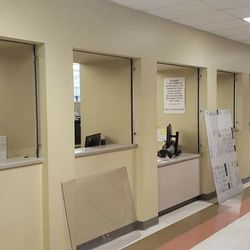 Texas Revolution Remodeling - Adding sneeze guards to an office. Before.