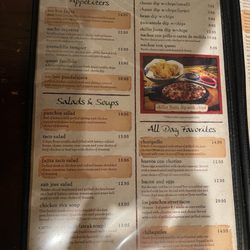 Plaza Los Panchos - Menu