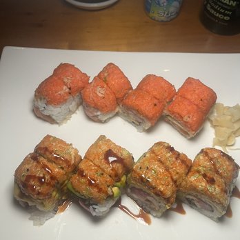 Kotobuki Manhattan - Spicy Girl Roll and Caterpillar Remix Roll - Japanese Near Me - New York, New York Kotobuki Manhattan - Spicy Girl Roll and Caterpillar Remix Roll - Japanese Near Me - New York, New York