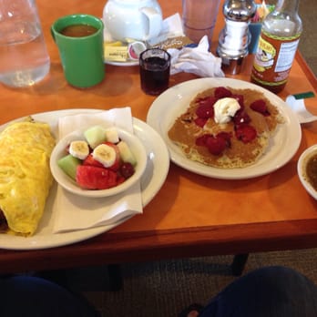 Original Breakfast House - Carnitas omelette with raspberry chocolate chip pancakes - Breakfast & Brunch Near Me - Phoenix, Arizona Original Breakfast House - Carnitas omelette with raspberry chocolate chip pancakes - Breakfast & Brunch Near Me - Phoenix, Arizona