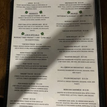 Oh Sherri Pub - Updated menu 8/20/2025 - Irish Pub Near Me - Moody, Alabama Oh Sherri Pub - Updated menu 8/20/2025 - Irish Pub Near Me - Moody, Alabama