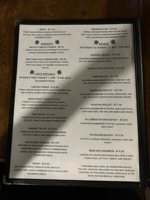 Menu photo 1 Oh Sherri Pub Moody, AL Menu photo 1 Oh Sherri Pub Moody, AL
