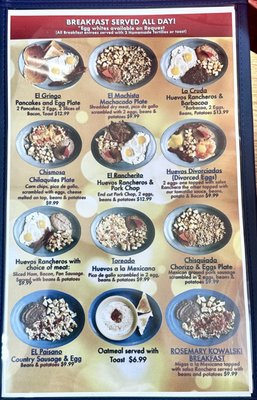 Menu photo 2 Carmelitas Mexican Restaurant San Antonio, TX