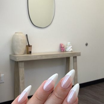 Lola Nails Spa - Chrome almond French Gel-X - Nail Salons Near Me - Elk Grove, California Lola Nails Spa - Chrome almond French Gel-X - Nail Salons Near Me - Elk Grove, California