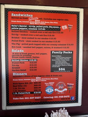 Menu photo 4 Salty's BBQ & Catering Bakersfield, CA