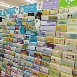 Dollar Tree - Good selection of $1 cards. They also have 2/$1 cards. These $1 cards have the retail values on the back, most were $3-4.