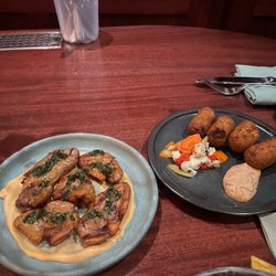 Perch - Smashed fingerlings & croquettes