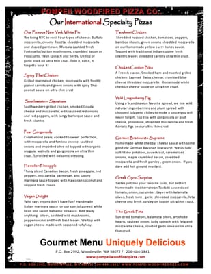 Menu photo 2 Pompeii Wood Fired Pizza Company Bothell, WA Menu photo 2 Pompeii Wood Fired Pizza Company Bothell, WA