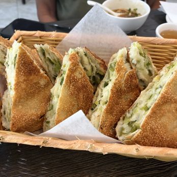 Ahgoo's Kitchen - Signature Green Onion Sesame Pie - Chinese Near Me - Temple City, California