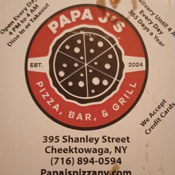 Papa j’s Pizza Bar & Grill - Buffalos only black owned - Pizza Near Me - Buffalo, New York