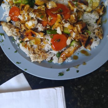 Dr Grubb's - Teriyaki bowl which is more like a plate that's portioned perfect to fill a hefty appetite on a budget - American Near Me - Claremont, California