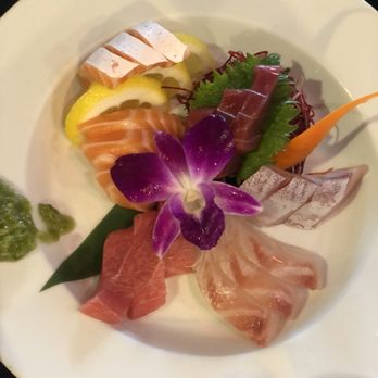 Sushi OK - The sashimi plate. I liked the salmon. The toro was okay in comparison to others I've had at different restaurants. - Sushi Bars Near Me - Riverside, California