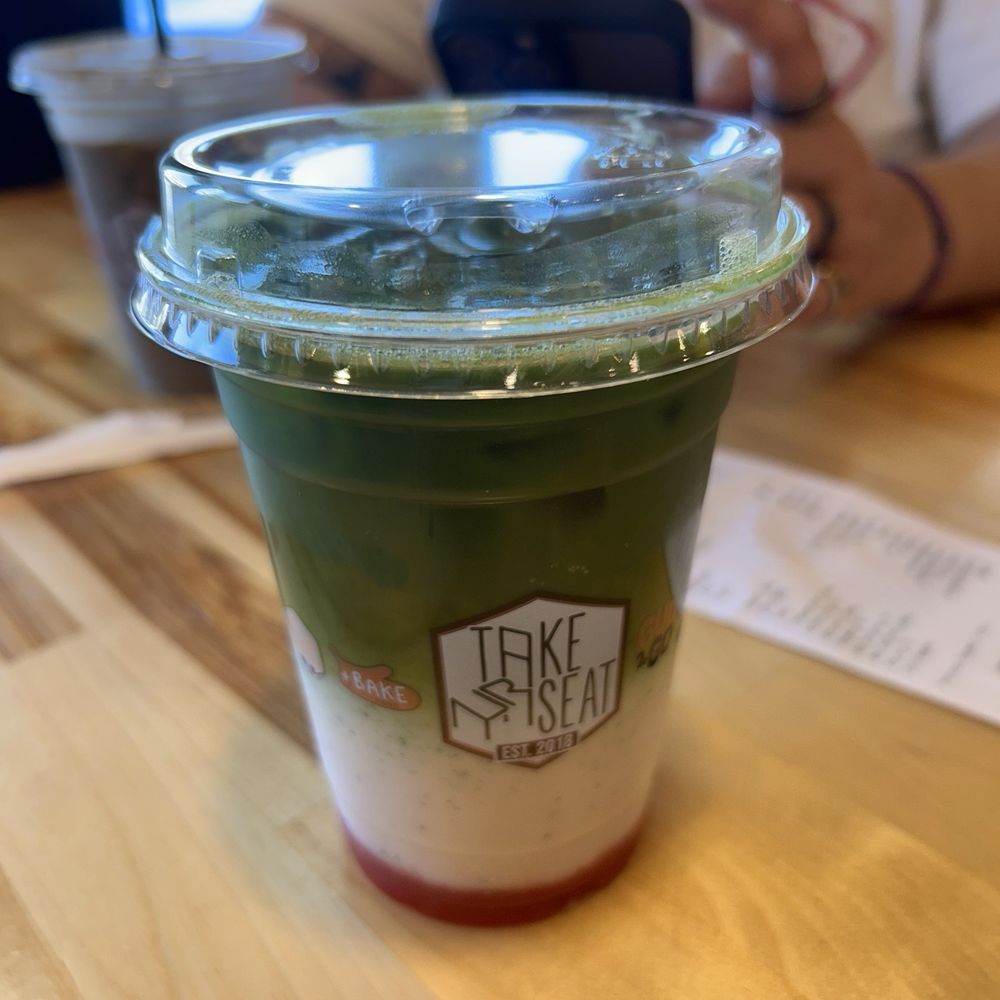 +Bake Cafe - Strawberry Matcha Latte - Coffee & Tea Near Me - Rancho Cucamonga, California