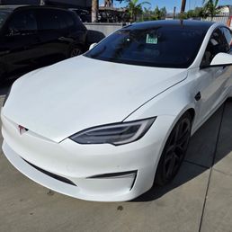 My Pearl White Tesla Model S.