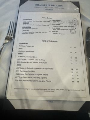 Menu photo 2 Brasserie du Parc Houston, TX Menu photo 2 Brasserie du Parc Houston, TX