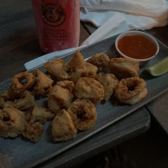 Carneval - Fried Calamari, Doubled Crab cake, and finding Nemo frozen drink - Latin American Near Me - Brooklyn, New York Carneval - Fried Calamari, Doubled Crab cake, and finding Nemo frozen drink - Latin American Near Me - Brooklyn, New York