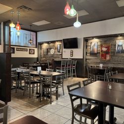 Full Circle Eatery - Interior ~ very cool light fixtures