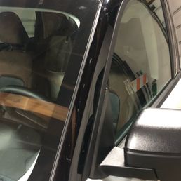 You can see the scratches up and down the support bar between the window driver side window and the windshield.
