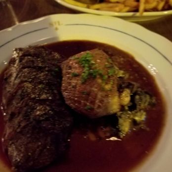 St Lawrence Restaurant - Hangar steak with foie gras - French Near Me - Vancouver, British Columbia St Lawrence Restaurant - Hangar steak with foie gras - French Near Me - Vancouver, British Columbia
