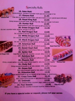 Menu photo 6 Sake Sushi Stephens City, VA