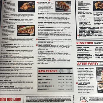 Rock N Roll Sushi - Menu - Sushi Bars Near Me - Murfreesboro, Tennessee Rock N Roll Sushi - Menu - Sushi Bars Near Me - Murfreesboro, Tennessee
