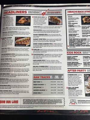 Menu photo 2 Rock N Roll Sushi Murfreesboro, TN Menu photo 2 Rock N Roll Sushi Murfreesboro, TN