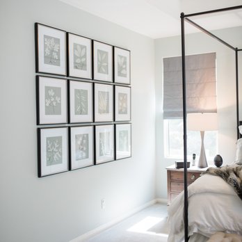 Jo-Ann Capelaci Interior Design - Picture grouping in bedroom design. - Interior Design Near Me