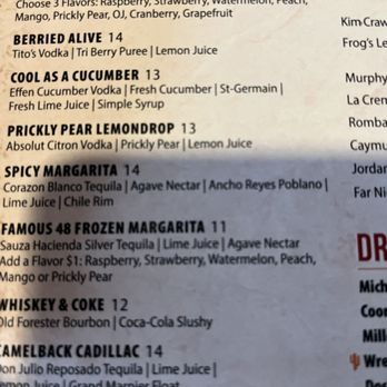 Famous 48 - Menu - Comfort Food Near Me - Scottsdale, Arizona