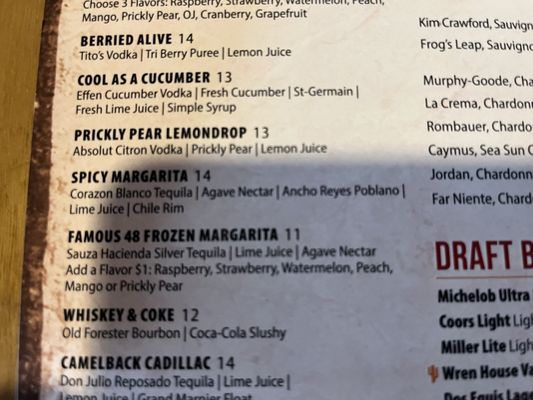 Menu photo 2 Famous 48 Scottsdale, AZ