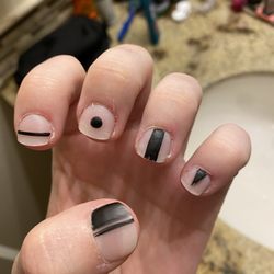 Nail Boutique - Left hand showing nails