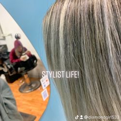 Anthony's Hair & Color Studio - Highlights on gray hair