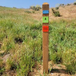 Sycamore Canyon Wilderness Park - New trail markers as of March 2025.