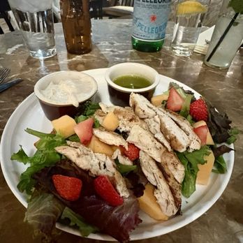 Wren & Wolf - Strawberry salad with chicken added. - Cocktail Bars Near Me - Phoenix, Arizona Wren & Wolf - Strawberry salad with chicken added. - Cocktail Bars Near Me - Phoenix, Arizona