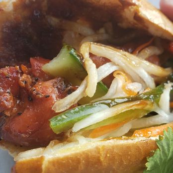 Super Banh Mi Pho - Chicken banh mi with roast chicken pieces taken off the bone - Vietnamese Near Me - Norcross, Georgia Super Banh Mi Pho - Chicken banh mi with roast chicken pieces taken off the bone - Vietnamese Near Me - Norcross, Georgia