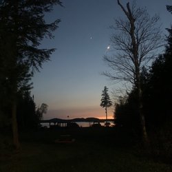 Lake Clear Lodge & Retreat - Sunset from the beach