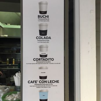 Ana's Cuban Cafe - This sign explains it all for the Cuban coffee novice! - Delis Near Me - Key West, Florida Ana's Cuban Cafe - This sign explains it all for the Cuban coffee novice! - Delis Near Me - Key West, Florida