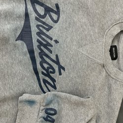 Brixton - Cracked Brixton logo and ink bleeding