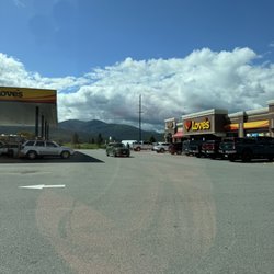 Carl's Jr - Nice big parking lot, I advise goto Loves for a hot dog