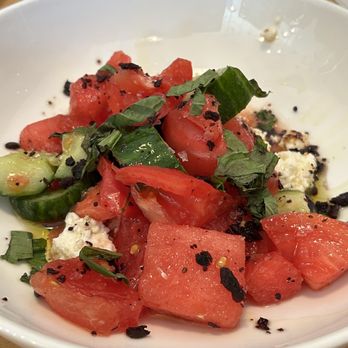 Grassa - Watermelon and tomato salad - Italian Near Me - Portland, Oregon Grassa - Watermelon and tomato salad - Italian Near Me - Portland, Oregon